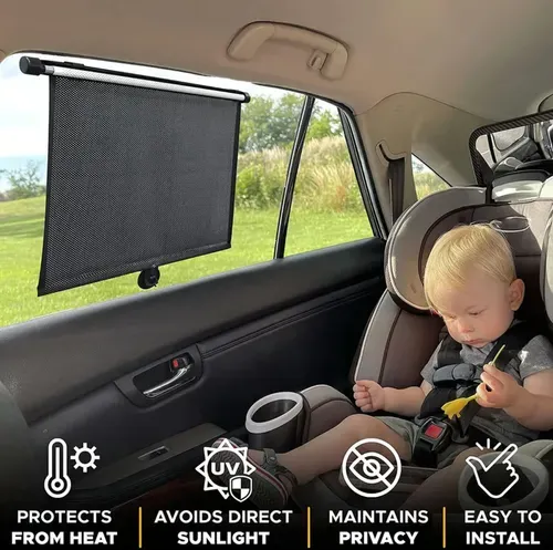 Retractable Window Roller Sunshade For Truck car SUV bedroom kitchen living room office