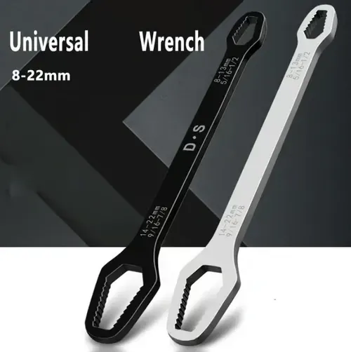 🌈🔧Universal 8-22mm wrench, one wrench solves all problems (silver).💪