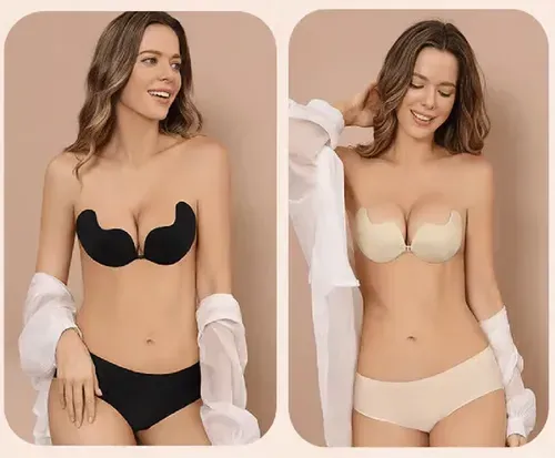🌷Bust B Applicable Invisible Diva Strapless Backless Push up Bra Patented new technology skin-like waterproof adhesive. Not drop! Not drop! Not drop!