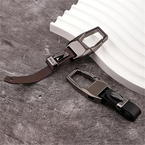 Luxury Car Keychain | Durable Zinc Alloy & Leather Key Fob