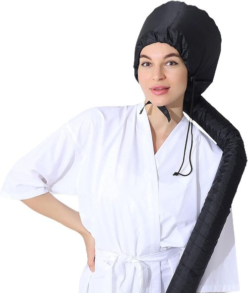 Soft Bonnet Hair Dryer Attachment with Hose, Speed Up Full Hair Drying, No Damage to Hair, Easy to Wear, Suitable for All Head Shapes