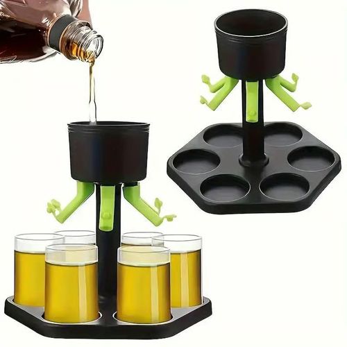 🥃6 Shot Glass Dispenser & Holder