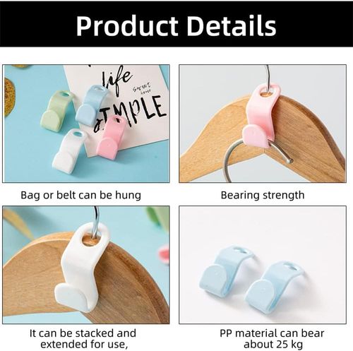 Buy 100 Pcs Space Saving Clothes Hanger Connector Hooks Online in Nigeria