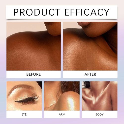 Party Body Glitter Oil | Brightening Shimmer Dry Oil for Weddings, Nightclubs & Beach Parties | Safe & Comfortable for Face and Body