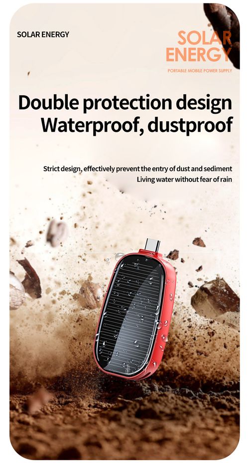 Mini Emergency Solar Power Bank（Type-C interface）