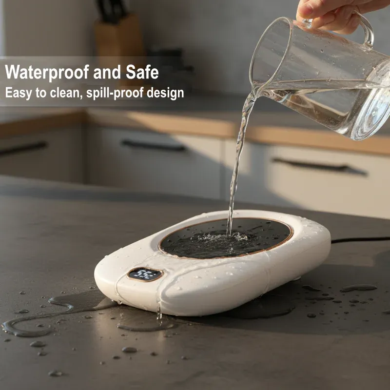 Smart Digital Display Heated Coaster