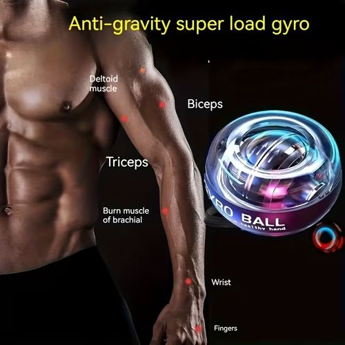 Wrist Strength Training Balls, Grip Balls, And Fitness Gyroscope Balls Are Used by Young People to Stress And for Muscle Workouts, Focusing on Hand Strength Training
