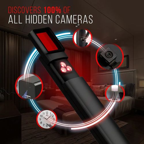 Hidden Camera Detector (Military Grade, Built-in RF and GPS Tracking and Detection Functions)