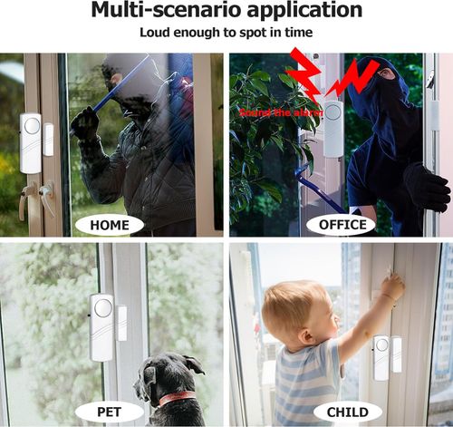 Personal security window and door alarms | Wireless sensor door and window burglar alarms