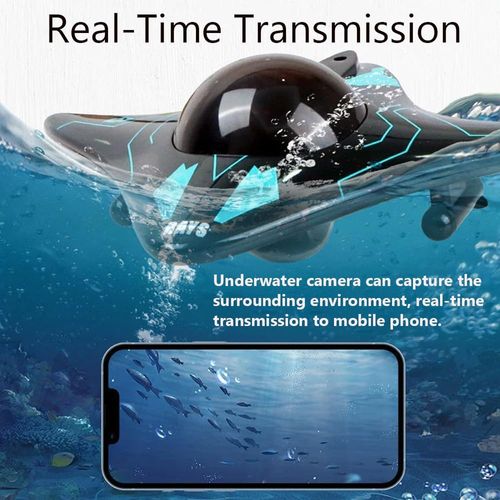 Boats with Camera for Adults, 6CH Remote Control Boat for Pools & Lakes, App Wireless Control Waterproof RC Camera Boat