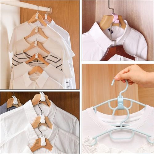 Buy 100 Pcs Space Saving Clothes Hanger Connector Hooks Online in Nigeria