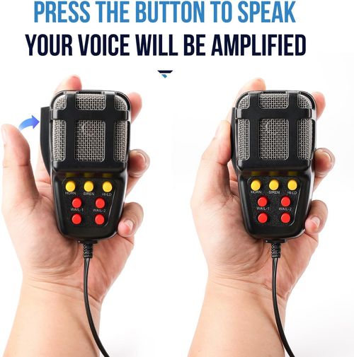 100W 12V Car Siren Speaker & PA System | Emergency Horn with Mic