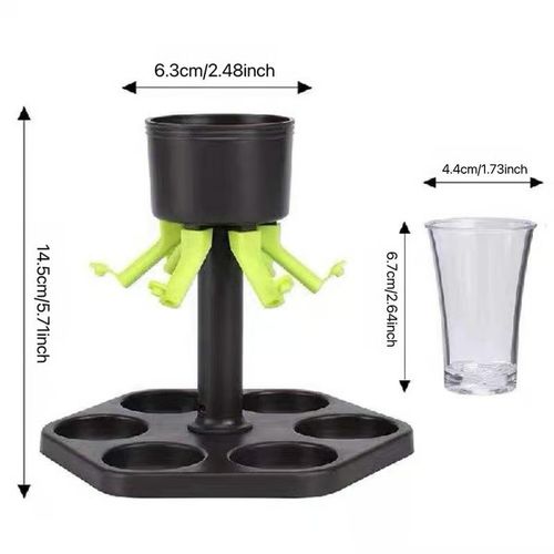 🥃6 Shot Glass Dispenser & Holder