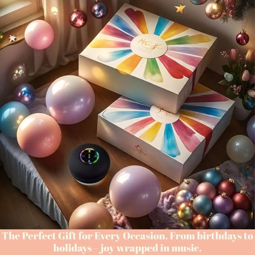 Bluetooth Shower Speaker with LED – Portable Wireless Mini Speaker with Mic & Suction Cup, IPX4 Water Resistant for Shower, Travel, Pool, River Floating, and Outdoor Fun (Black)