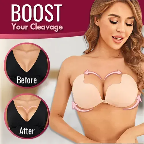 🌷Bust B Applicable Invisible Diva Strapless Backless Push up Bra Patented new technology skin-like waterproof adhesive. Not drop! Not drop! Not drop!
