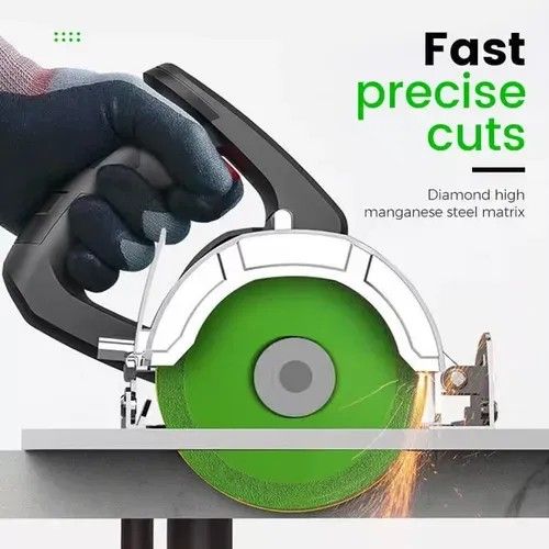GLASS CUTTING DISC Precise and Fast Cutting: The ultra-thin blade ensures accurate, fast cuts, cut Everything in Seconds cuts. Whether the cutting material is slate, marble, ceramic tiles, or ceramics, you can easily cut, polish, and chamfer to complete the work perfectly