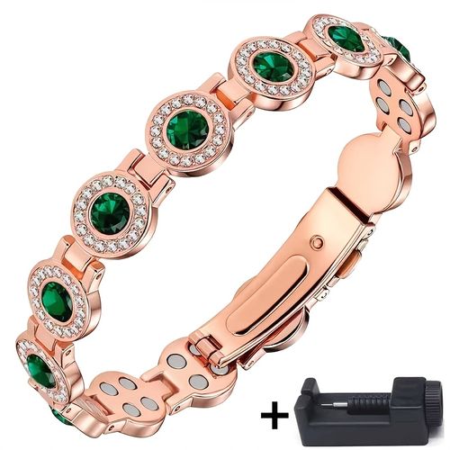 Green Round Magnetic Bracelet