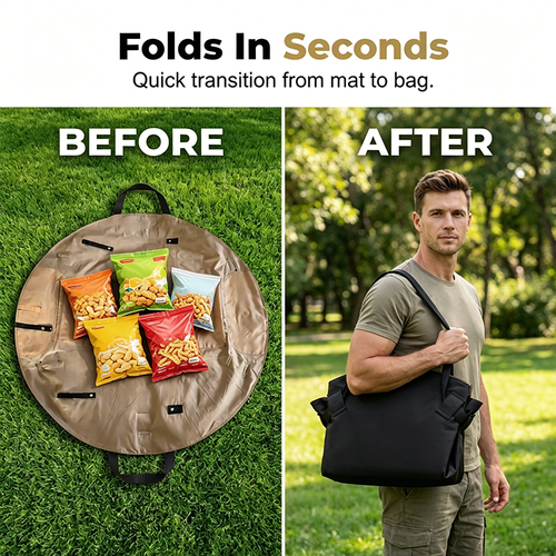 Convertible Picnic Mat Tote Bag