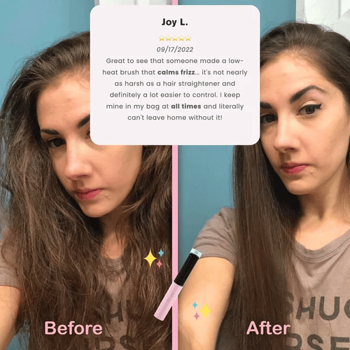 Portable Cordless Hair Straightening Brush