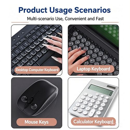 Keyboard Stickers for Long Nails