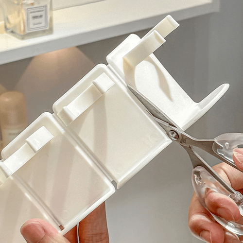 Cuttable storage rack