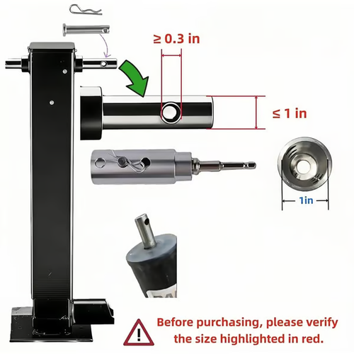 Trailer Jack Drill Adapter