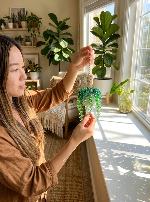 Top Rated💥high-quality K9 crystal beads💥Artificial Crystal Sun Catchers（Decorative Items for Home Decor, Window Decoration）💥