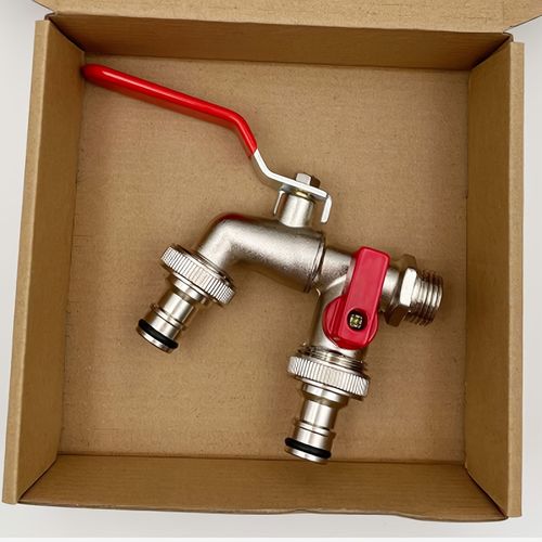 Dual Outlet Garden Hose Faucet