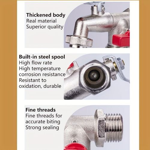 Dual Outlet Garden Hose Faucet