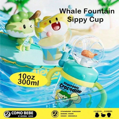 Whale Fountain Sippy Cup