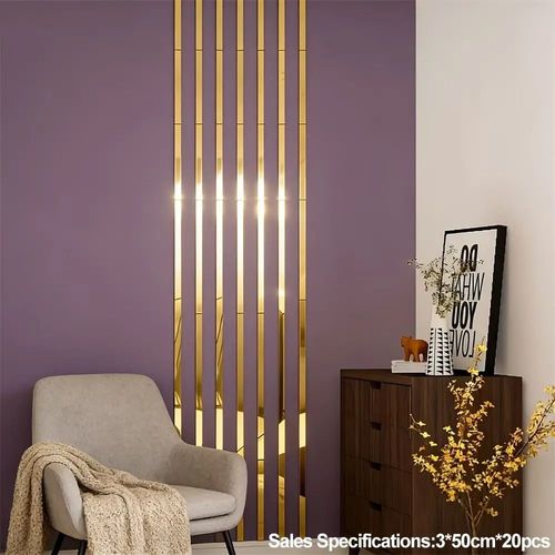 Acrylic Mirror Wall Strips