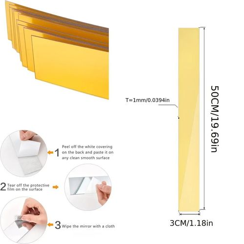 Acrylic Mirror Wall Strips