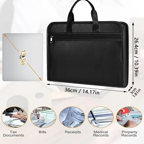Fireproof Document Organizer Bag