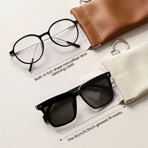 Opening Eyeglasses Bag