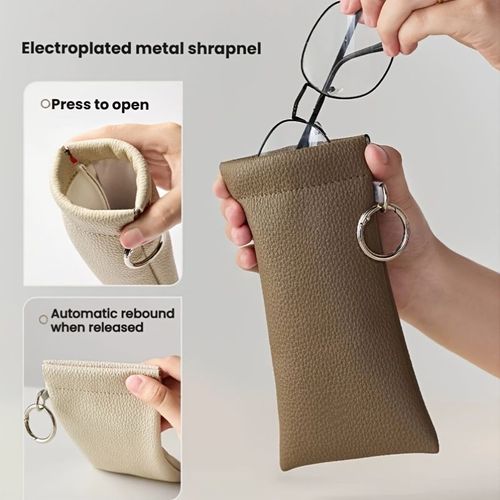 Opening Eyeglasses Bag