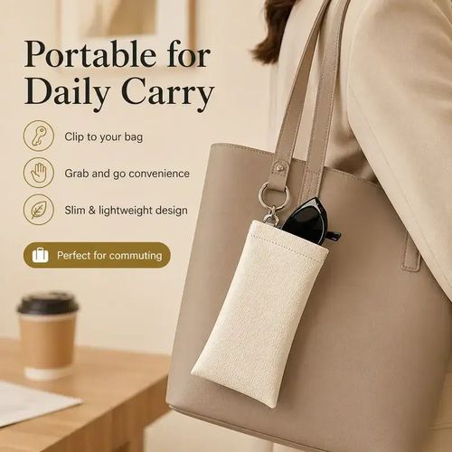 Opening Eyeglasses Bag