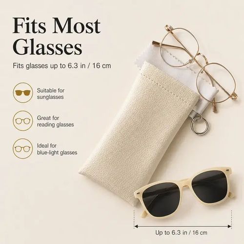 Opening Eyeglasses Bag