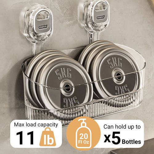 Suction Cup Storage Rack with Drain Hole