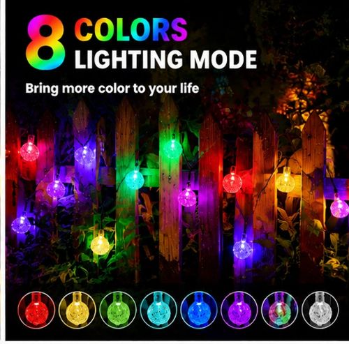 LED Solar Garden Crystal Lights