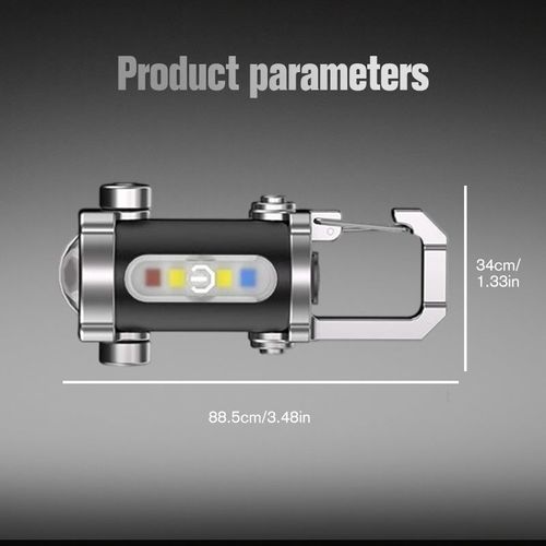 Portable Rechargeable Bright Keychain Flashlight