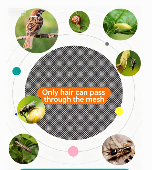 100 pieces of breathable mesh fruit protection bags, with the functions of pest prevention and bird repulsion