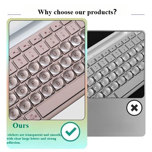 Keyboard Stickers for Long Nails