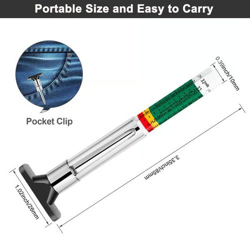 📿3pack Hot Sale📿Universal Car Tire Tread Depth Gauge