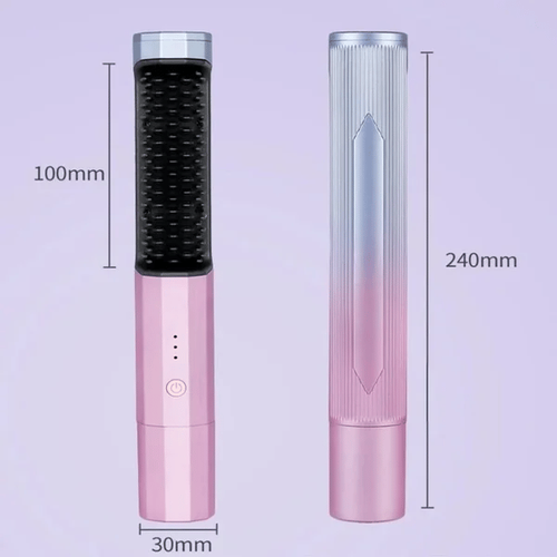 Portable Cordless Hair Straightening Brush