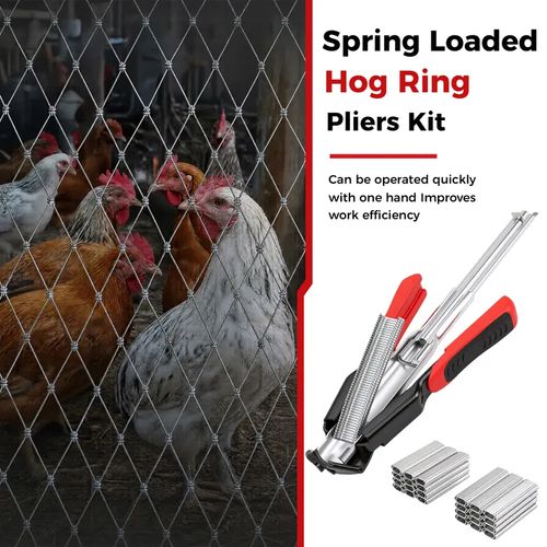 C Clips Hog Ring Pliers Kit 100 PCS-600 PCS