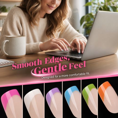 French Press-On Nails Set