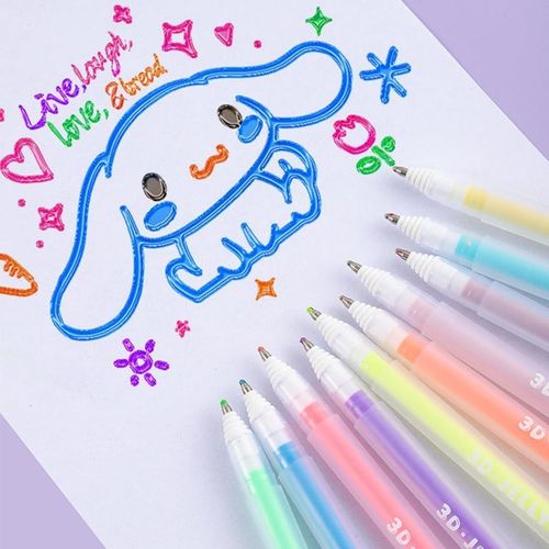 Vibrant 3D Raised Ink Pens