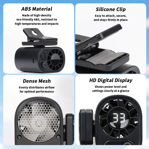 USB Rechargeable Powerful Cooling Fan