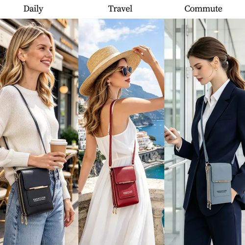 🔥HOT SALE🔥Touchscreen Phone Pouch Case with Clear Phone Window Touch Screen
