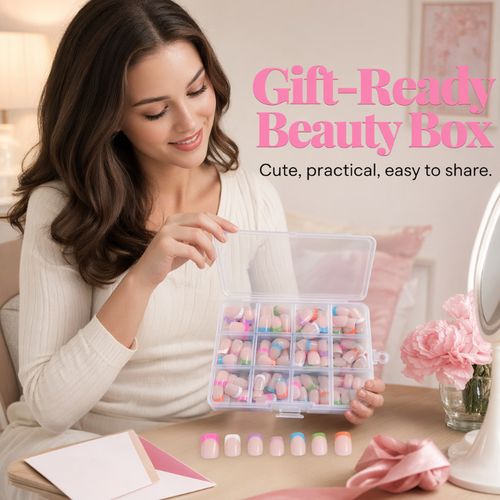 French Press-On Nails Set